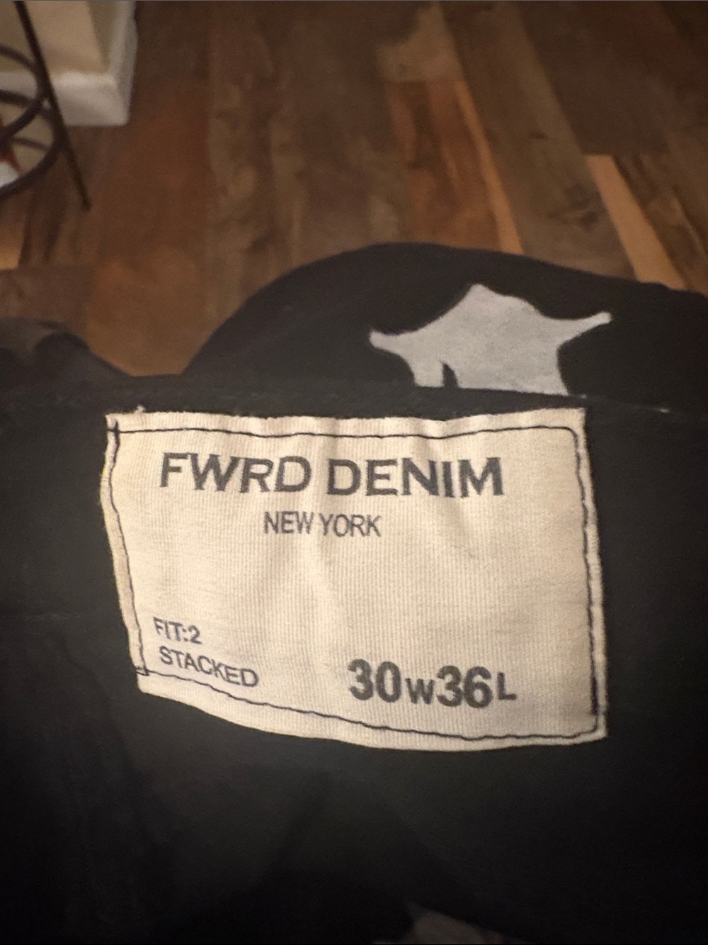 FWRD DENIM Men's Black Relaxed Jeans - Stacked Fit